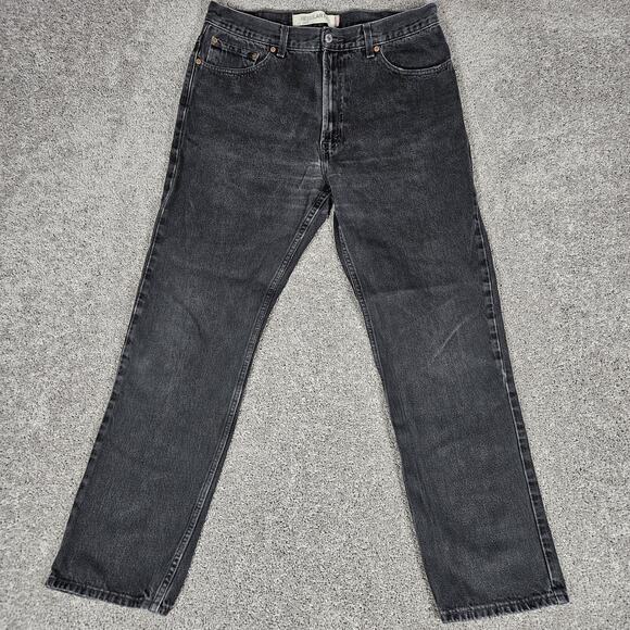 Levi's Other - Vtg Levis 505 Jeans Men’s 34x32 (Tag 36X32) Black Straight Regular Fit Y2K